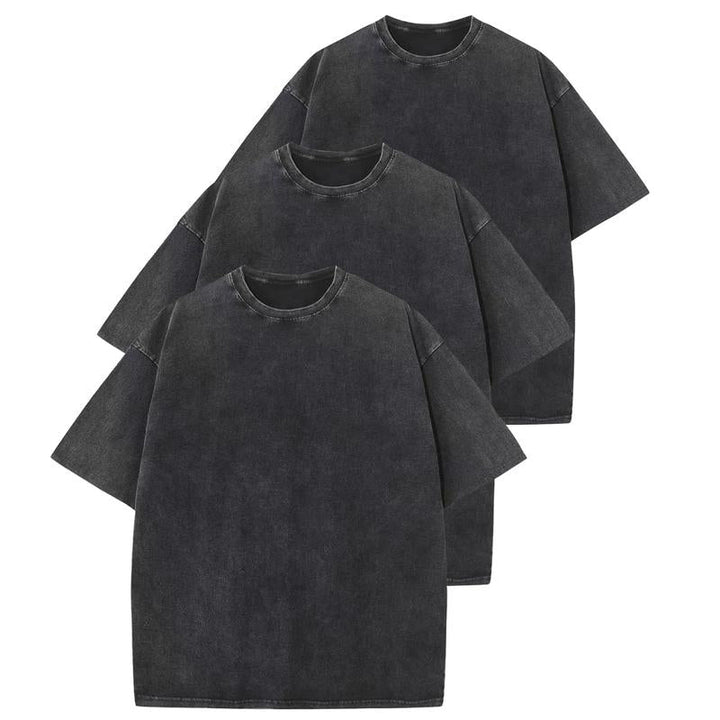 Hollie – Casual Crew Neck Loose Fit T-Shirt 3-Pack