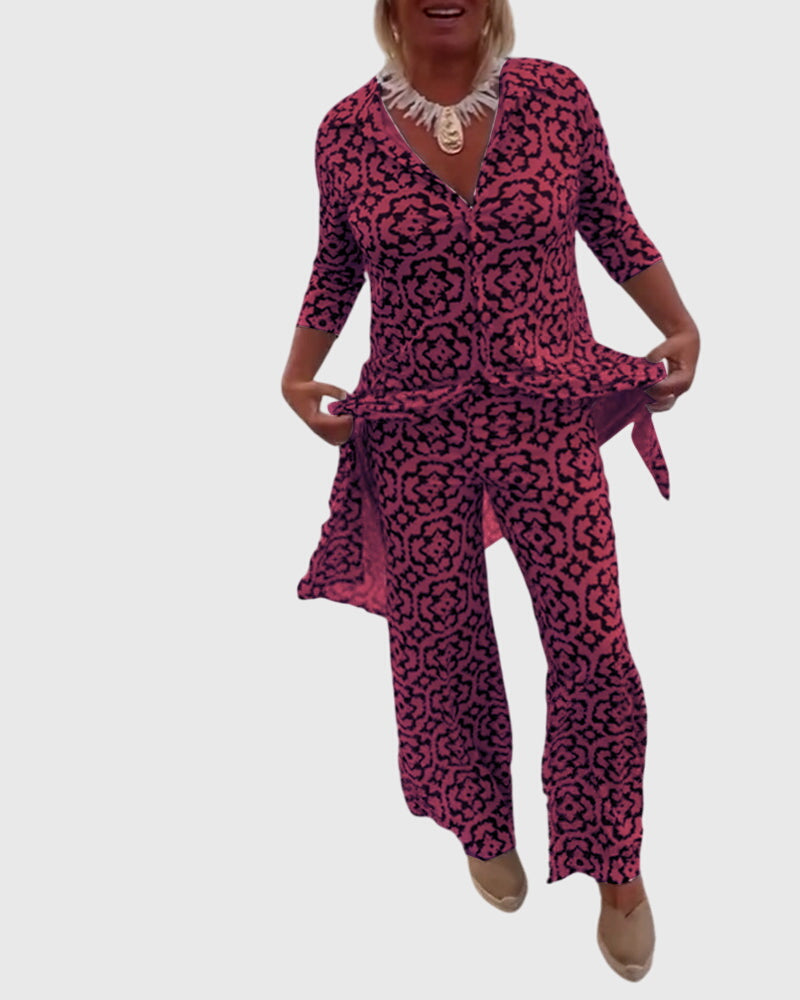 Nadine – Elegant Vintage Two-Piece Set