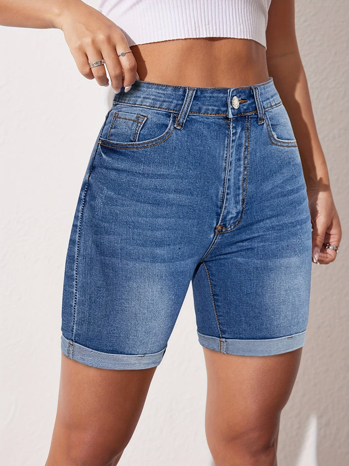 Jill – Stretch-Fit Bermuda Jean Shorts