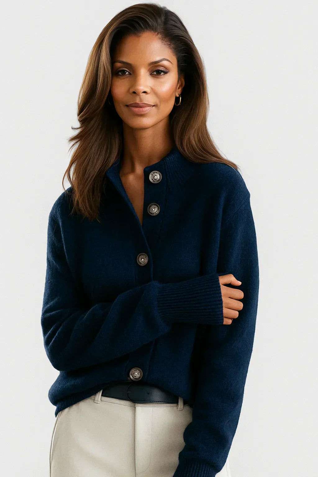 Mirna – Button-Front Knit Cardigan