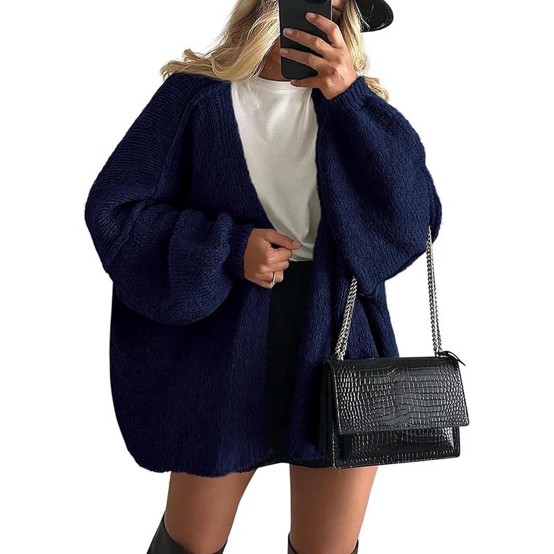 Sheena – Oversized Lantern Sleeve Autumn Knit Cardigan