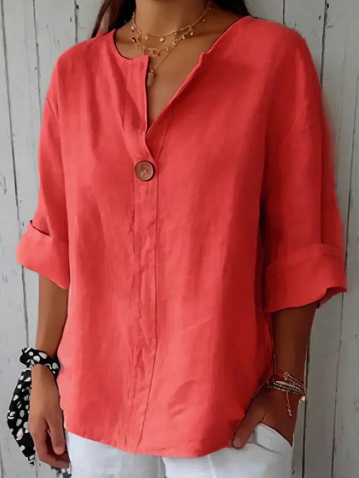 Sonia – Casual V-Neck Blouse