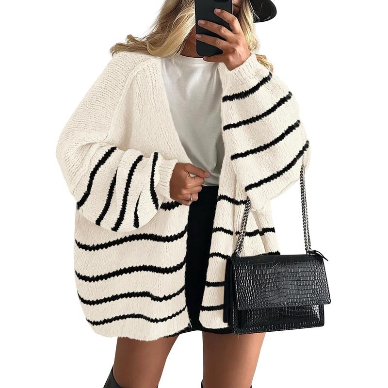 Sheena – Oversized Lantern Sleeve Autumn Knit Cardigan
