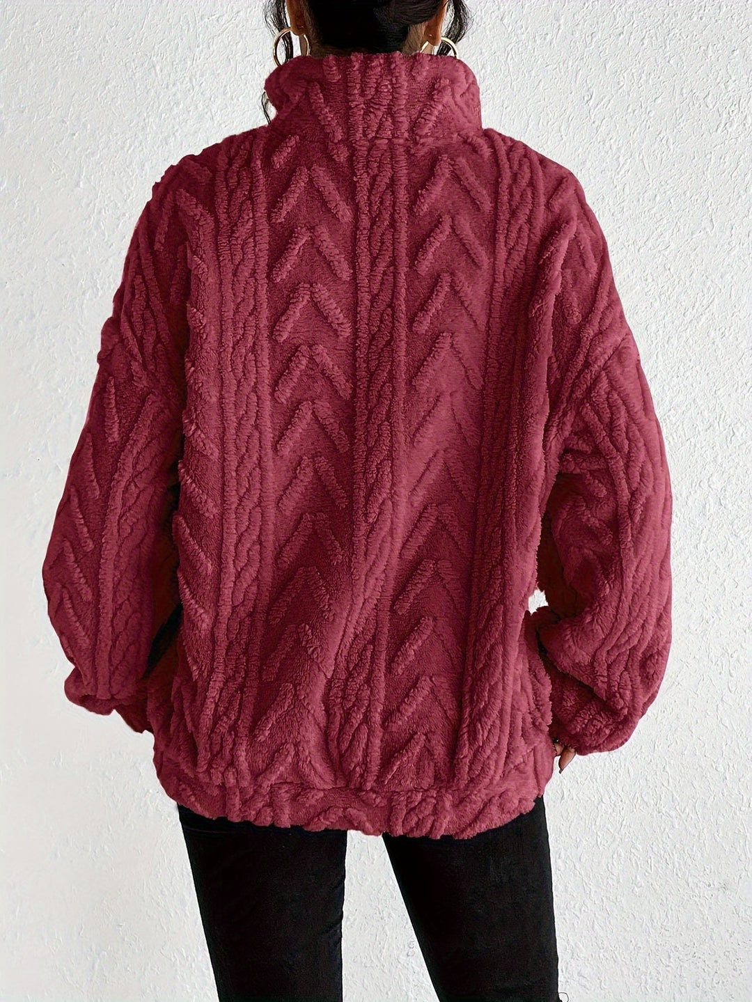 Heidi – Open Front Knit Cardigan with Cartoon Print