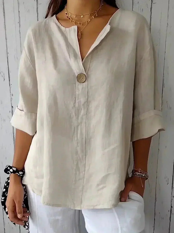 Diana – Relaxed V-Neck Top