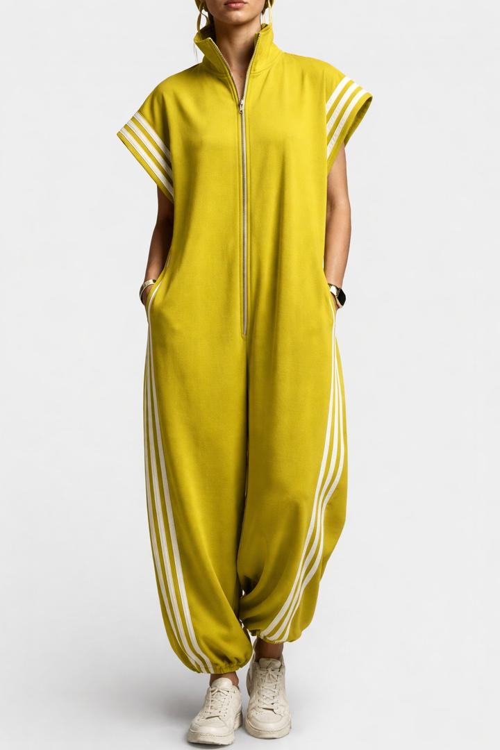 Nadine – Zip Neck Jumpsuit