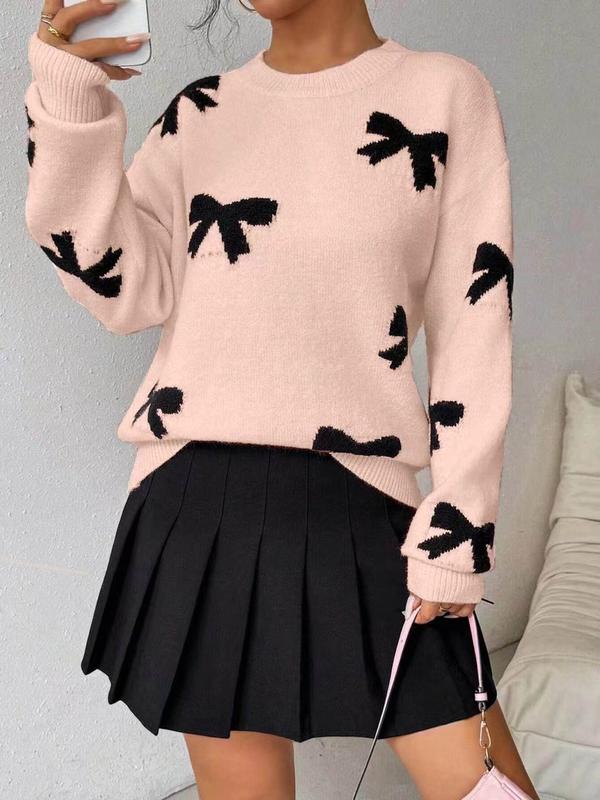 Jill – Casual Long Sleeve Round Neck Sweater