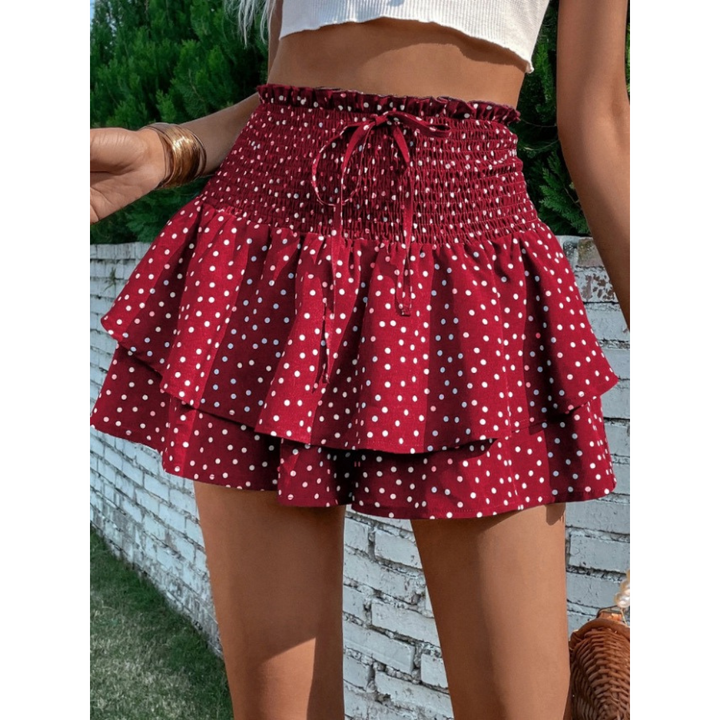 Josie – Lightweight Shirred Layered Summer Skort