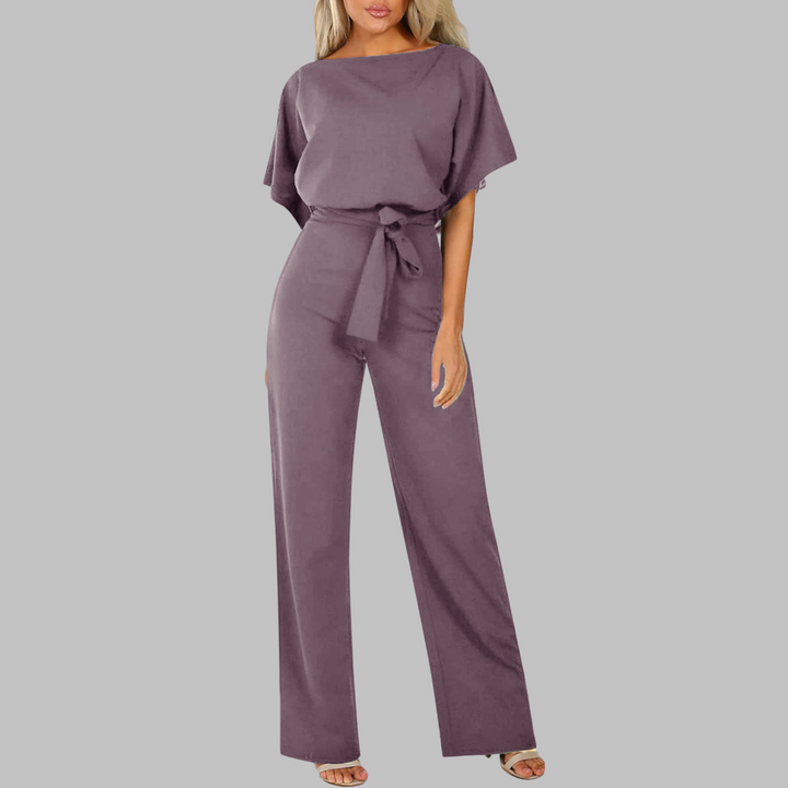 Jean – Casual Tie Front Batwing Sleeve Jumpsuit
