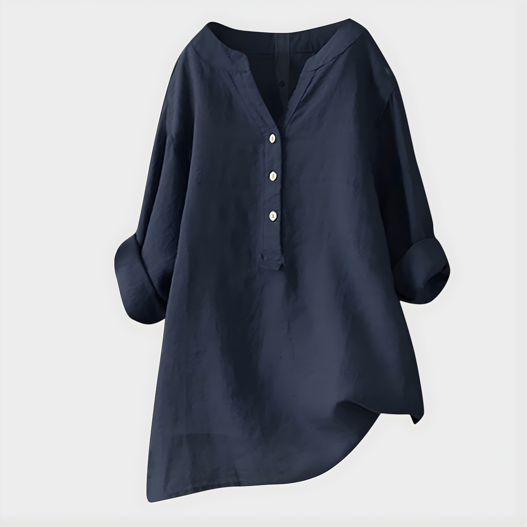 Diane – Elegant V-Neck Blouse