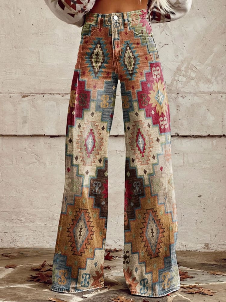 Sienna – Vintage Boho Wide Leg Trousers