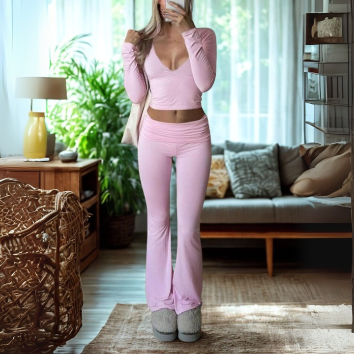 Sheena – Relaxed Solid Lounge Two-Piece Set