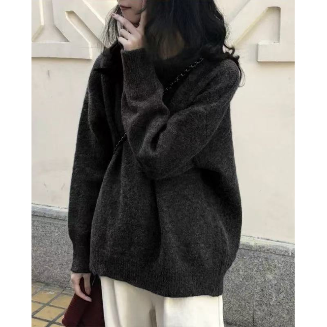 Ethel – Comfy Long Sleeve Round Neck Sweater
