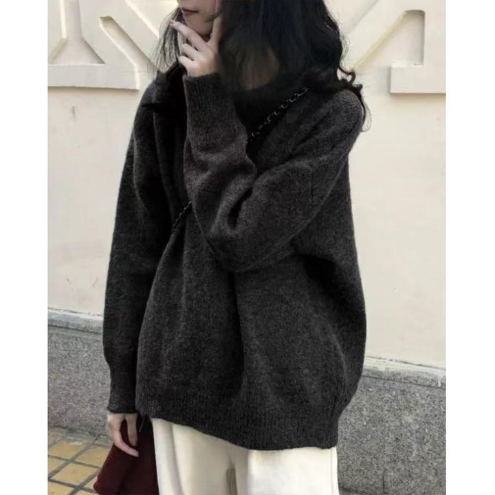 Ethel – Comfy Long Sleeve Round Neck Sweater