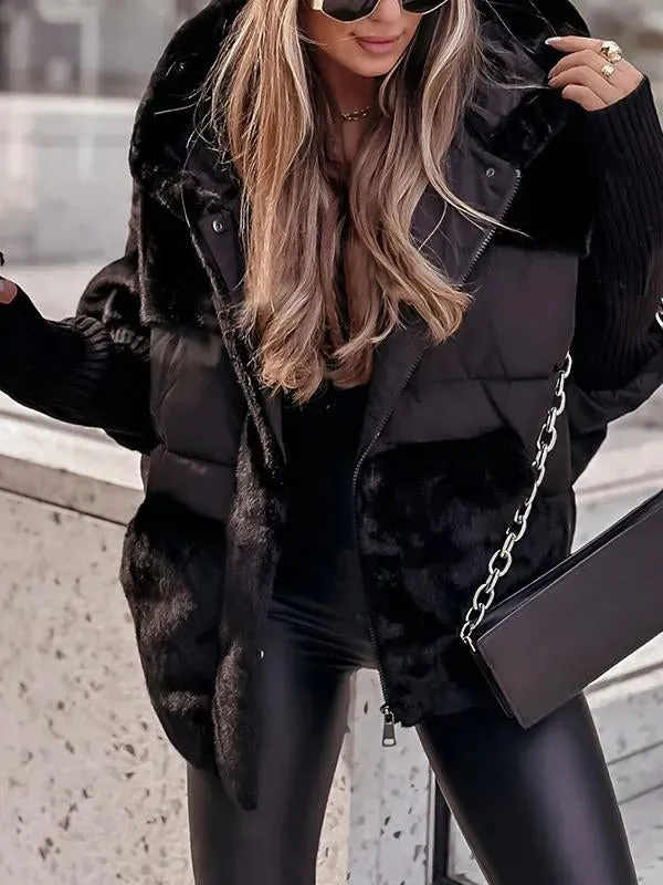 Gwyneth – Comfy Zip-Up Hooded Puffer Jacket