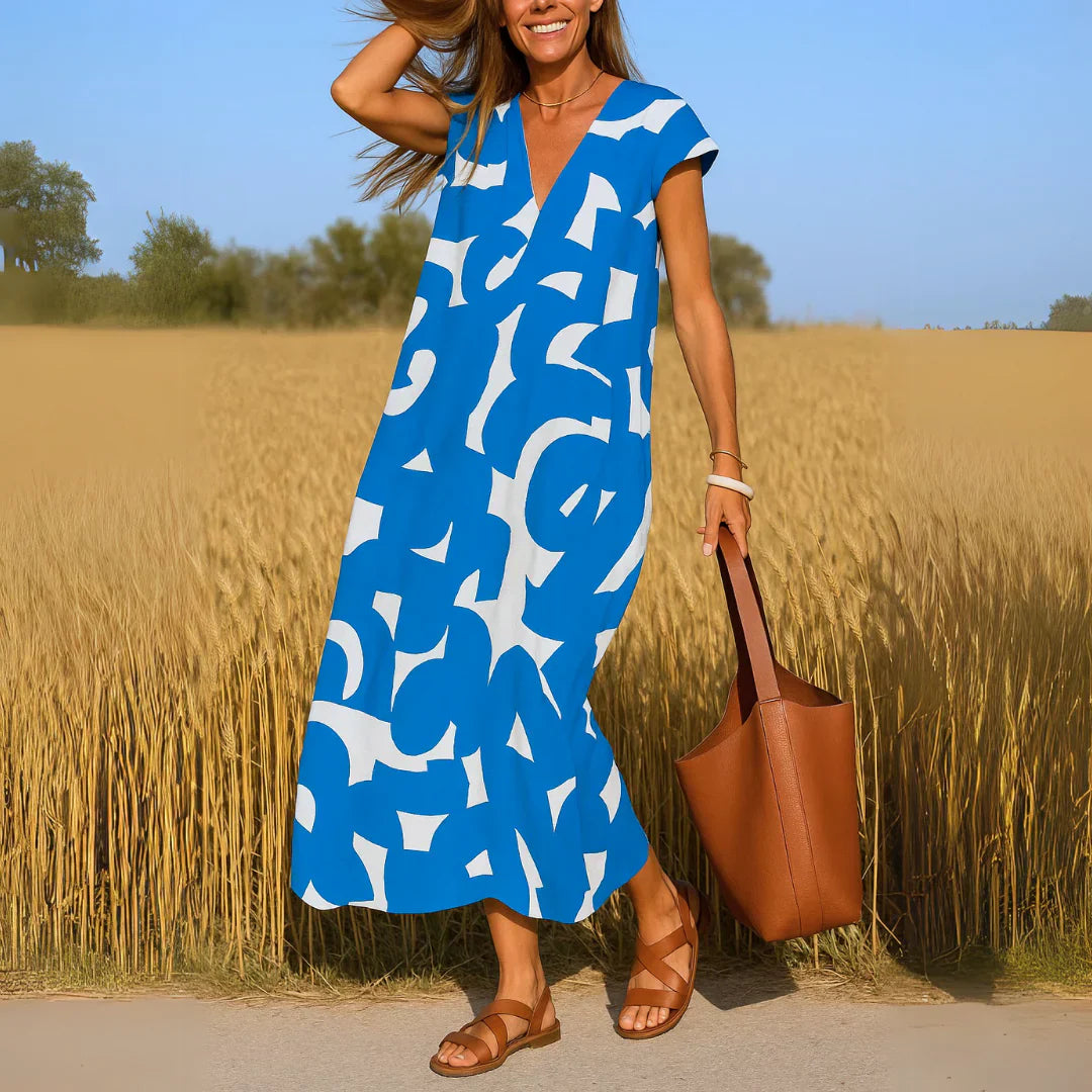 Hermia – Cutwork Detail Maxi Dress