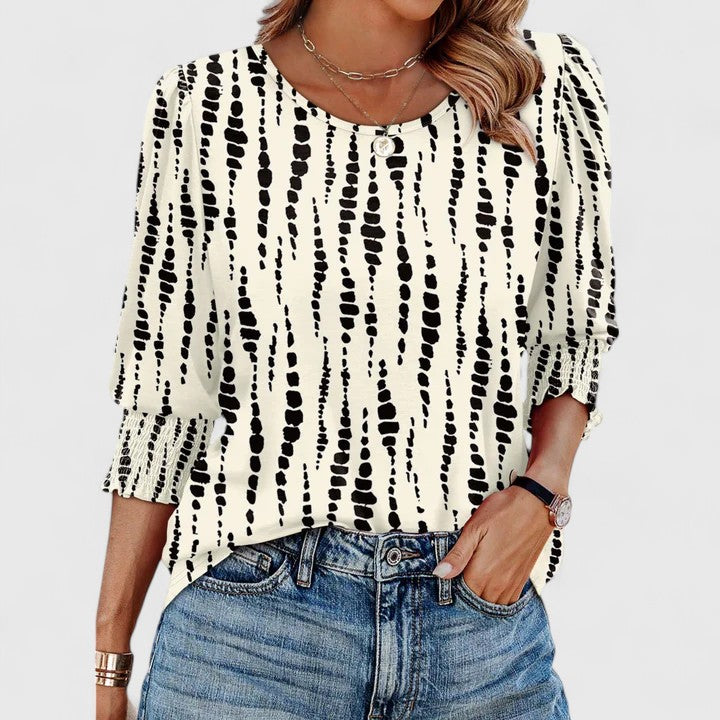 Edwina – Elegant Smocked Top