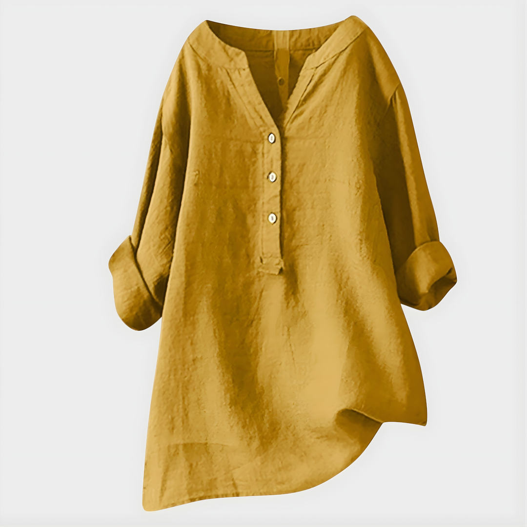 Diane – Elegant V-Neck Blouse