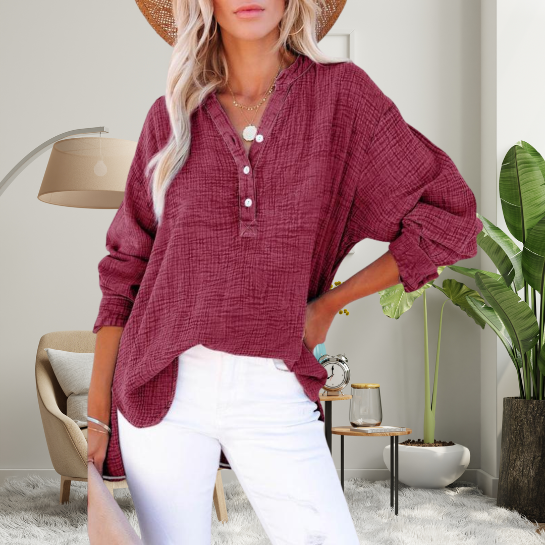 Cheryl – Basic Ribbed Crewneck Shirt