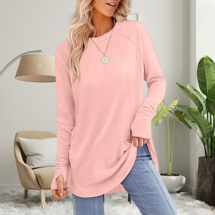 Josie – Cozy Round Neck Long Sleeve Top