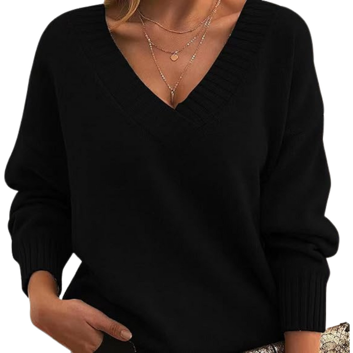 Teresa – Comfy Drop Shoulder Long Sleeve Sweater