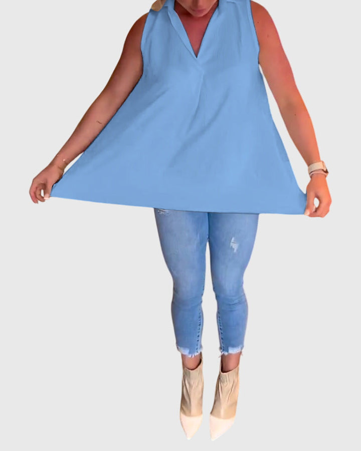 Rosamund – Sleeveless Blouse