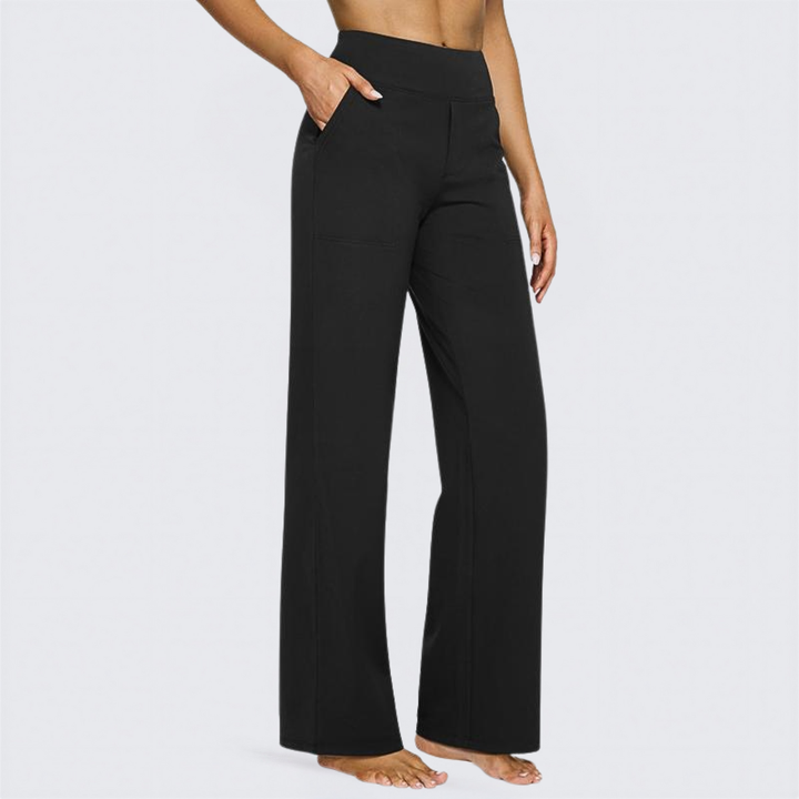 Sally – Comfortable High Waist Wide Leg Trousers