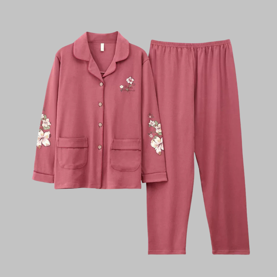 Jill – Cosy Long Sleeve Top and Pants Loungewear Set