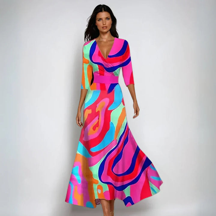 Deirdre – Sophisticated Floral Dress