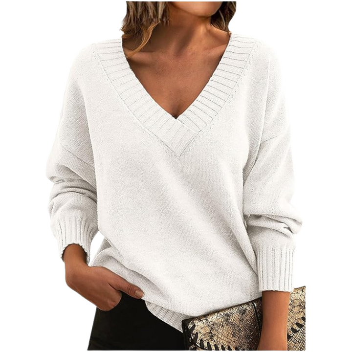 Teresa – Comfy Drop Shoulder Long Sleeve Sweater