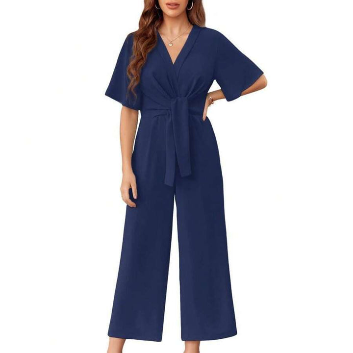 Gabriella – Elegant Summer Tie Knot Jumpsuit