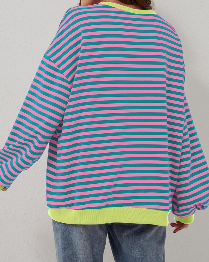 Roxanne – Striped Oversized Sweatshirt