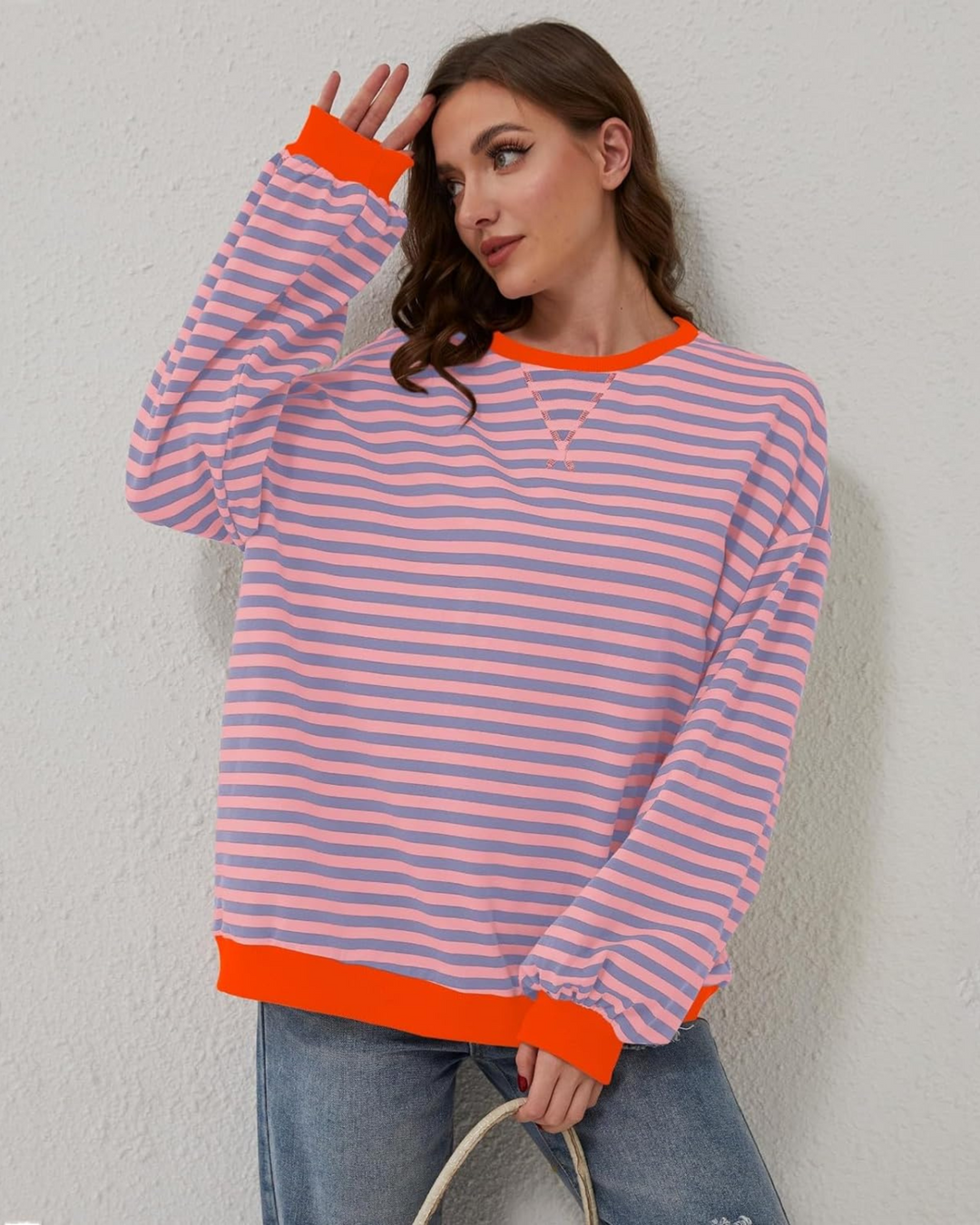 Roxanne – Striped Oversized Sweatshirt