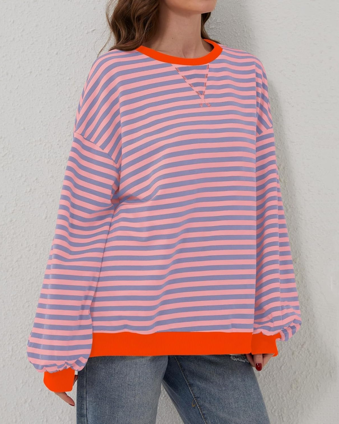 Roxanne – Striped Oversized Sweatshirt