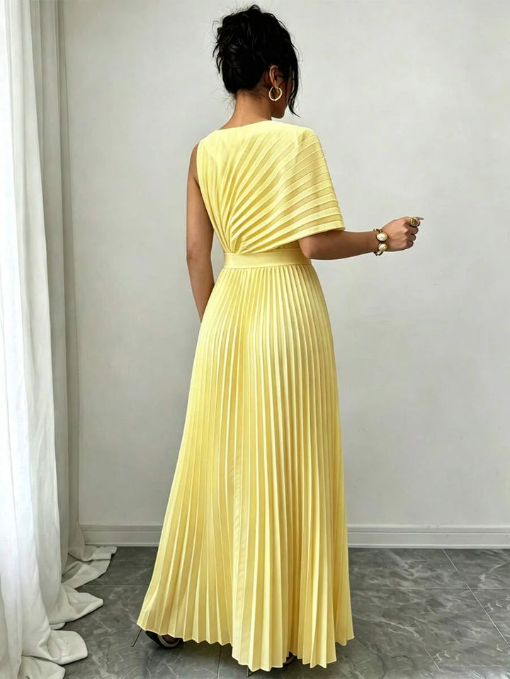 Celeste – Pleated Floral Midi Dress