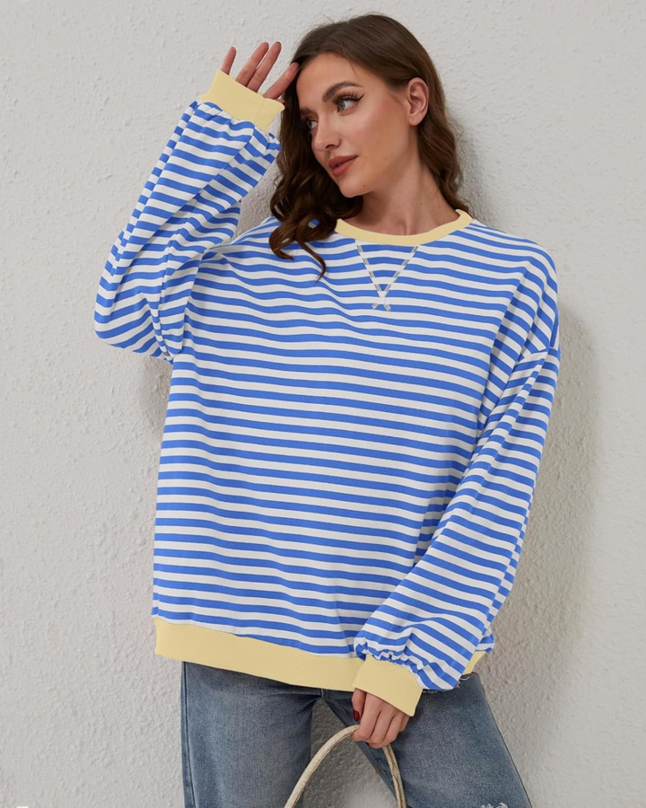 Roxanne – Striped Oversized Sweatshirt