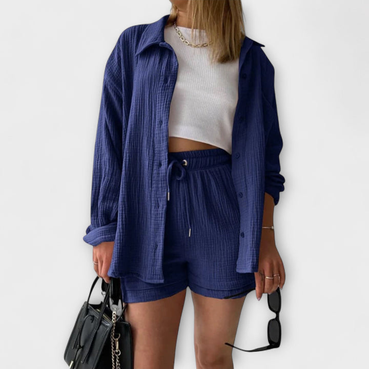 Rosanne – Elegant Coordinating Top And Bottom Set