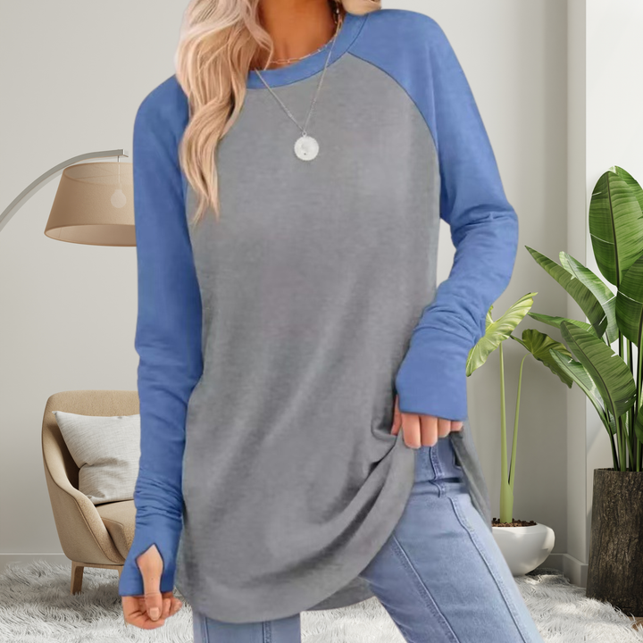 Josie – Cozy Round Neck Long Sleeve Top
