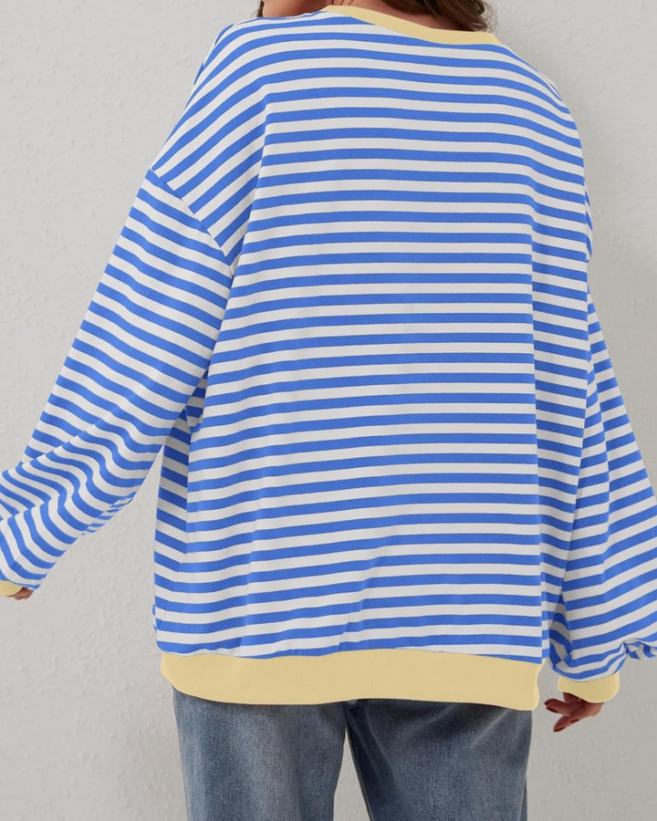 Roxanne – Striped Oversized Sweatshirt