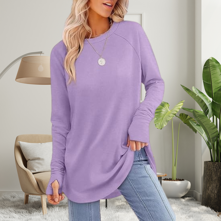 Josie – Cozy Round Neck Long Sleeve Top