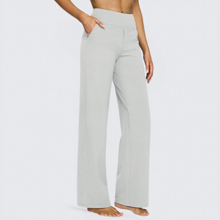 Sally – Comfortable High Waist Wide Leg Trousers