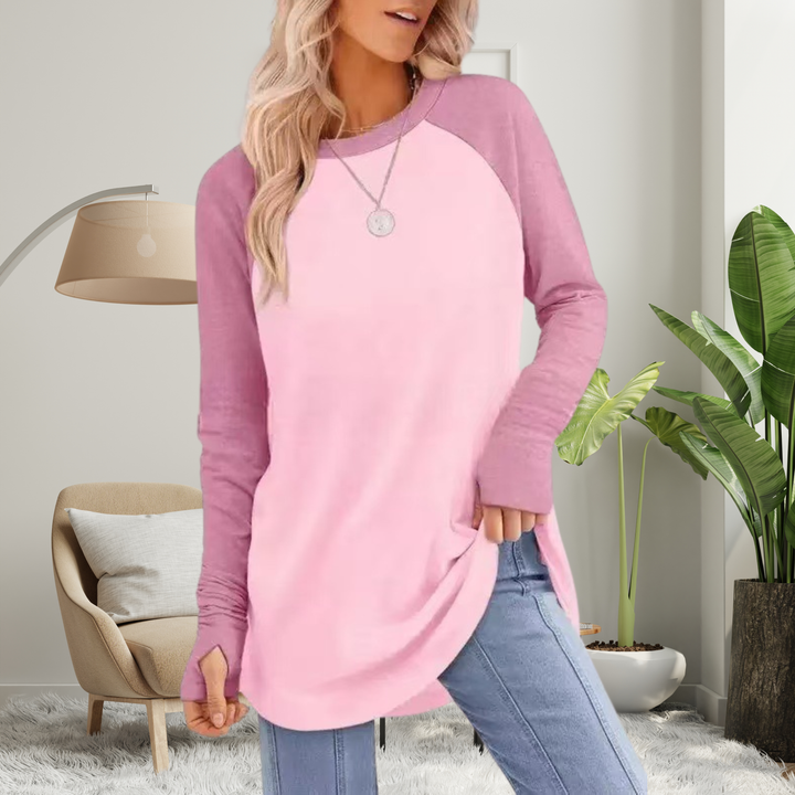 Josie – Cozy Round Neck Long Sleeve Top