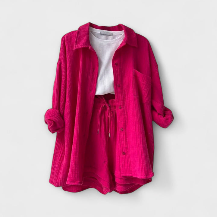 Rosanne – Elegant Coordinating Top And Bottom Set