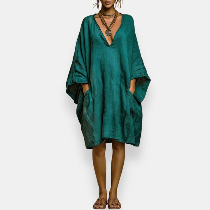 Brenda – Oversized V-Neck Dress