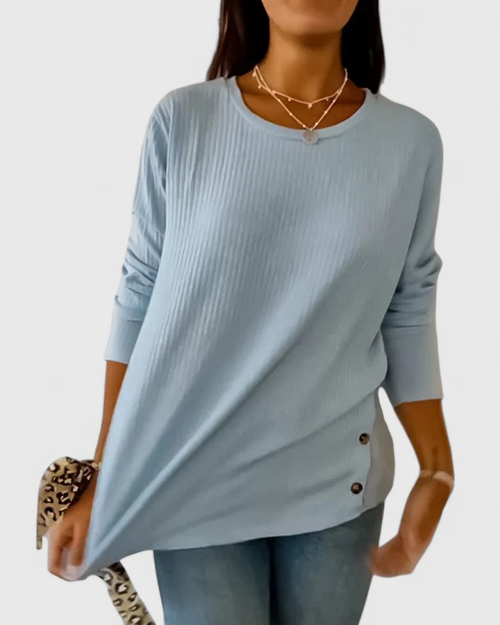 Thomasina – Elegant Crew Neck Shirt