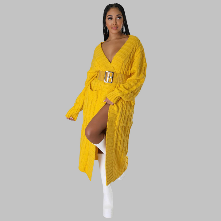 Jackie – Casual Long Sleeve Long Cardigan