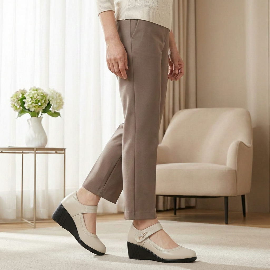 Lydia – Mary Jane Wedge Comfort Shoes