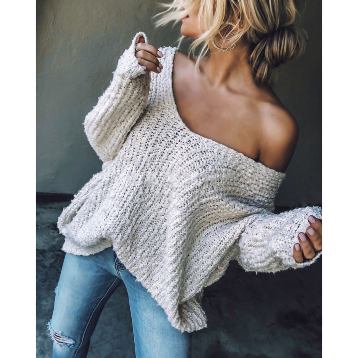 Angela – Luxe Buttoned Sweater