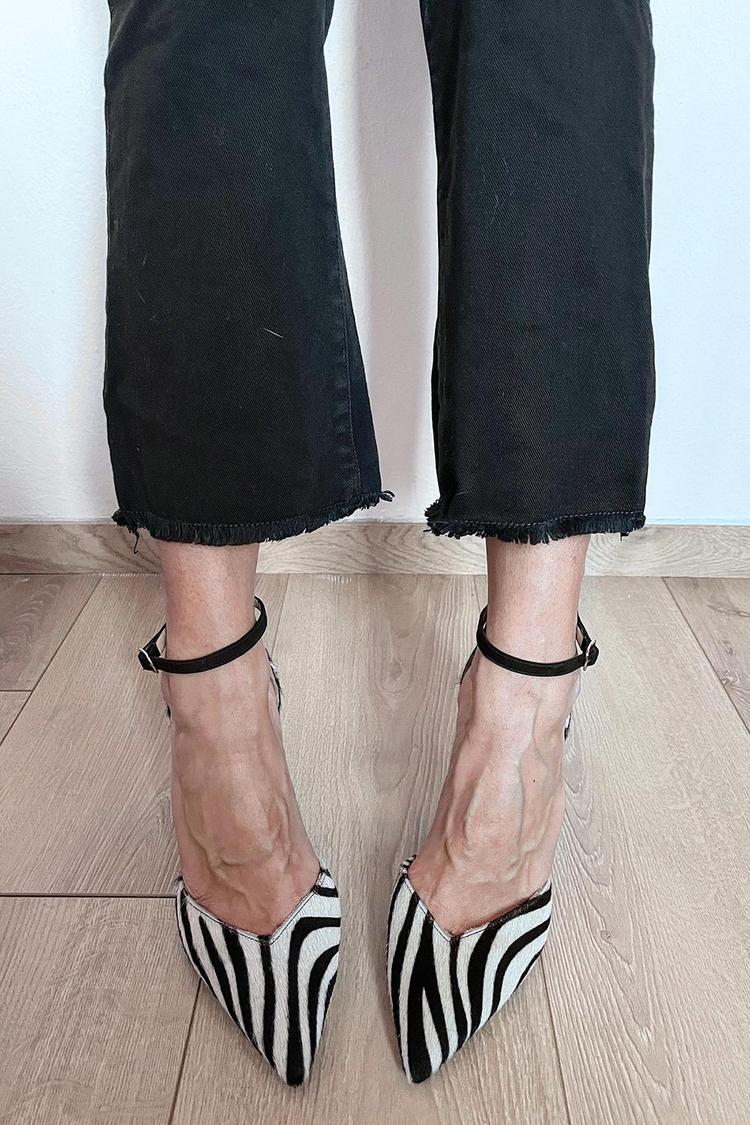 Rosalind – Animal Print Ankle Strap Pumps