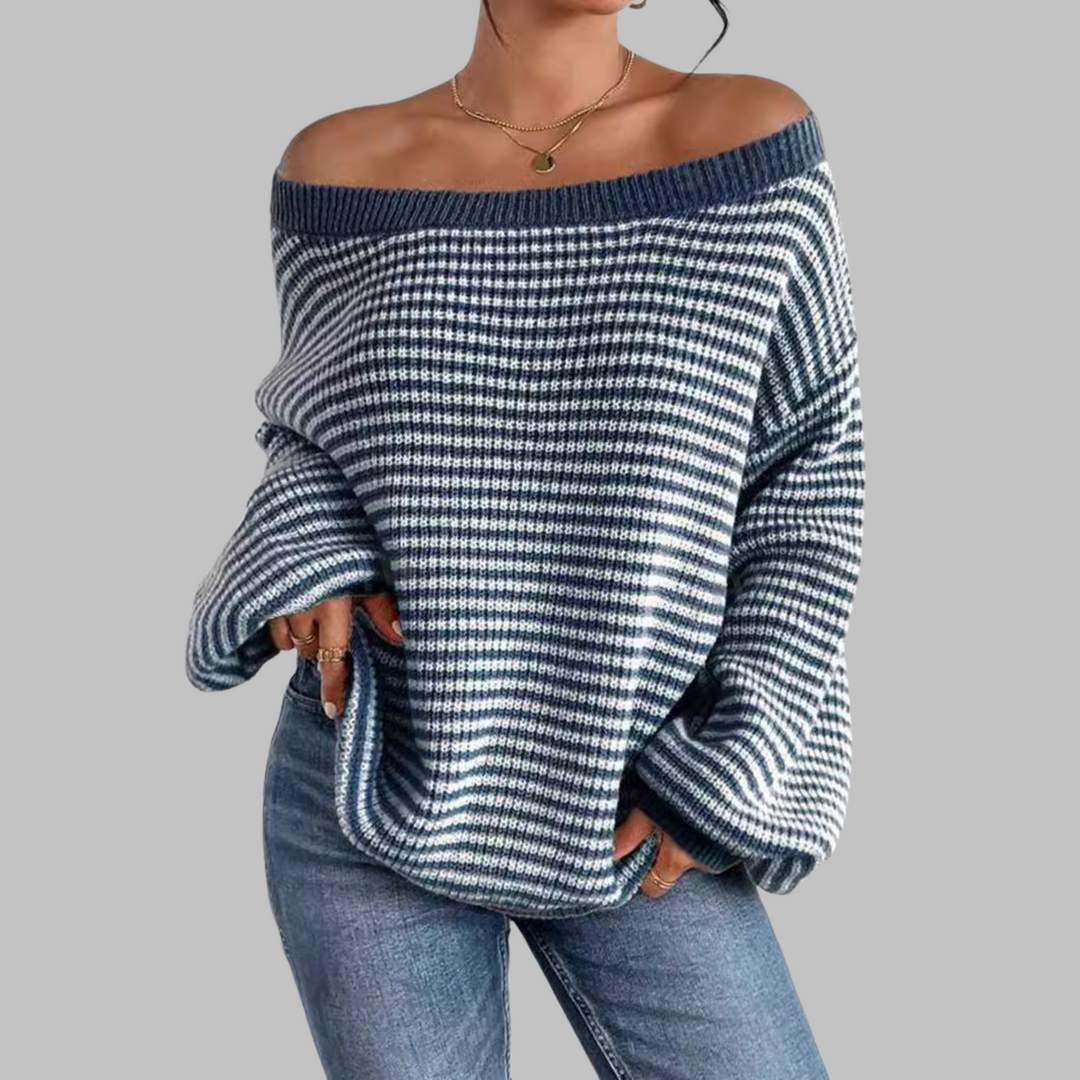 Vera – Casual Scoop Neck Long Sleeve Sweater